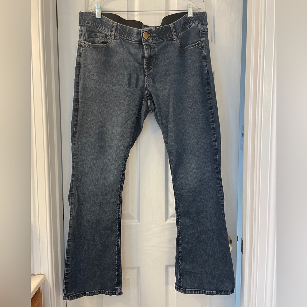 Democracy an Solution Dark Blue Flare Jeans